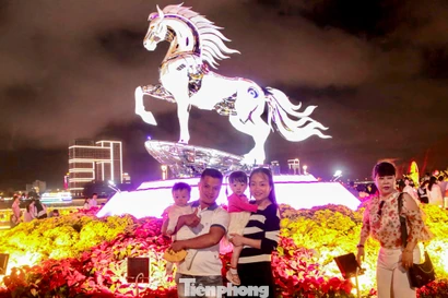 Đường hoa xuân Đà Nẵng đông kín người trước đêm giao thừa