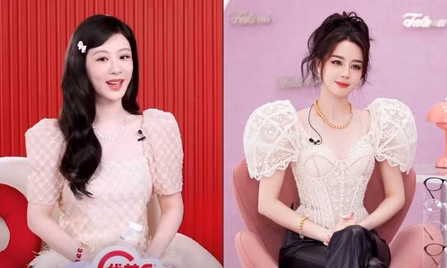 Livestream cùng ngày, mặc đồ tương đồng, Dương Tử - Địch Lệ Nhiệt Ba ai đẹp hơn?