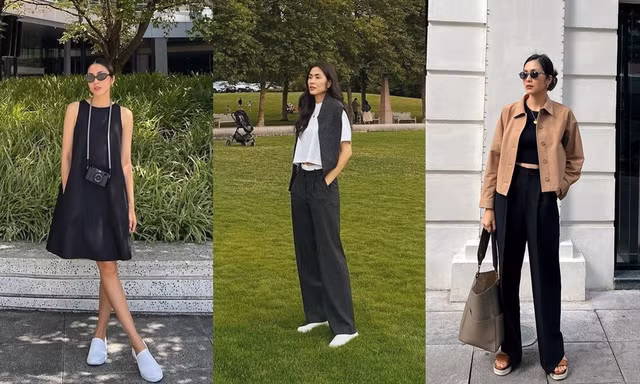 Style du lịch của Hà Tăng chỉ hai màu đen trắng mà không chê vào đâu được