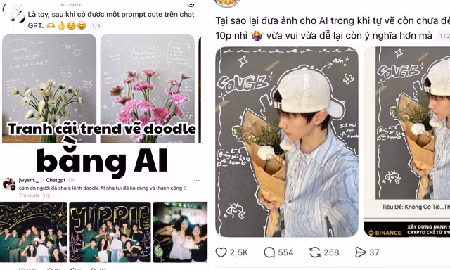 Tranh cãi trào lưu vẽ doodle bằng AI: Tiện dụng hay đánh mất "chất riêng"?