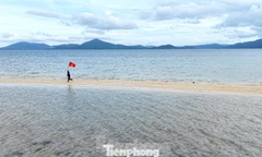 Tận thấy con đường giữa biển 'độc nhất vô nhị' ở Việt Nam