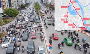 Phạm vi đường Vành đai 1 với 18 tuyến phố bao quanh.