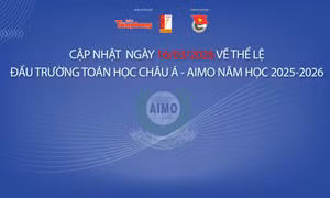 Đấu trường Toán học châu Á AIMO tổ chức thêm đợt thi ở vòng Sơ loại