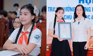 Jenny Bảo Ngọc - “ngôi sao nhỏ” truyền cảm hứng giữa hội nghị tri thức Thủ đô