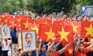 Tối nay 21/8: Tổng hợp luyện diễu binh, diễu hành lần thứ nhất tại Quảng trường Ba Đình