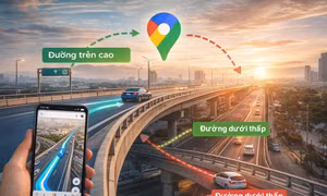 Vì sao Google Maps biết người dùng đang đi đường trên cao hay tuyến phía dưới?
