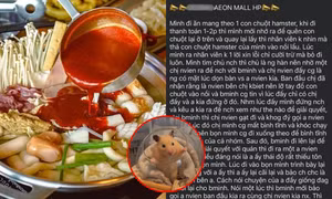 Vụ chuột hamster của khách "rơi vào nồi lẩu” tại AEON Mall Hải Phòng: Nhà hàng nói gì?