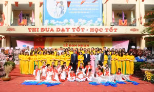 Trường Tiểu học Thanh Xuân Nam đón Bằng công nhận Chuẩn Quốc gia mức độ 2