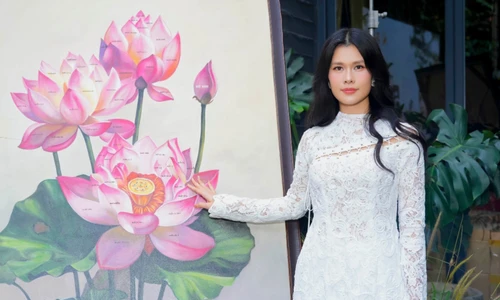 Bức tranh hoa sen 54 dân tộc xác lập kỷ lục Việt Nam 