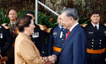 Lễ đón Tổng Bí thư, Chủ tịch nước Tô Lâm thăm cấp Nhà nước tới New Zealand