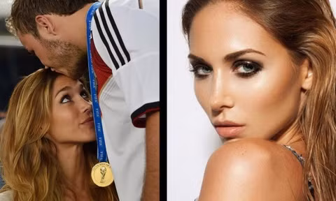 Bạn gái Goetze bất ngờ nổi tiếng nhờ màn 'khóa môi' trên sân