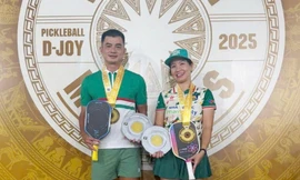 'Vua lưới' Quốc Khánh lên ngôi vô địch Pickleball D-Joy VietNam Master Cup 2025 