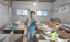 Bùi Văn Tú tại mô hình phát triển kinh tế của gia đình