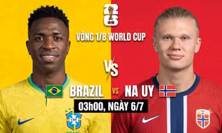 Trực tiếp Brazil vs Na Uy 0-0 (Hiệp 1): Penalty cho Brazil