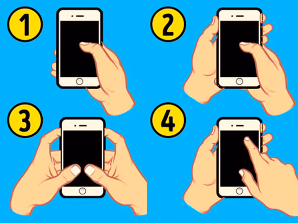Trắc nghiệm vui: Cách cầm smartphone có thể nói rất nhiều về tính cách của bạn