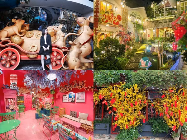 Tha hồ sống ảo với 4 quán cà phê trang trí rực rỡ đón Tết tại TP.HCM
