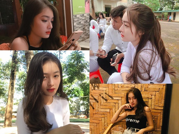 Lại xuất hiện "thiên thần áo dài trắng" có góc nghiêng đẹp như tạc tượng