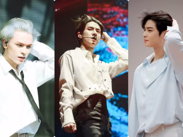 Chỉ là đưa tay vuốt tóc mà nam idol K-Pop cũng tạo nên khoảnh khắc siêu thần thái