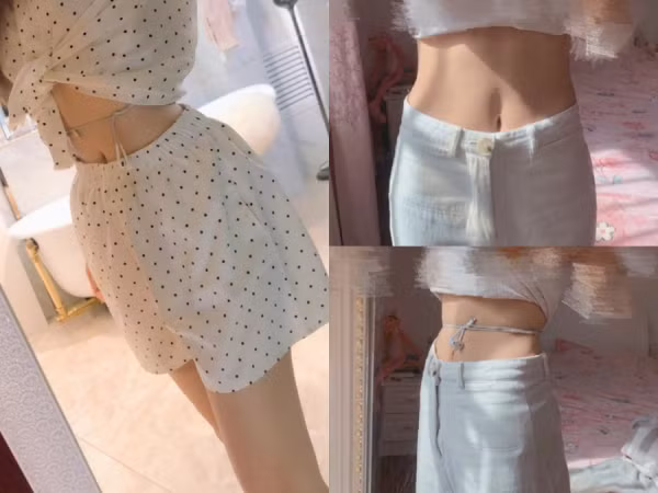 Thử thách "quấn dây tai nghe quanh eo" hot rần rần mạng Weibo