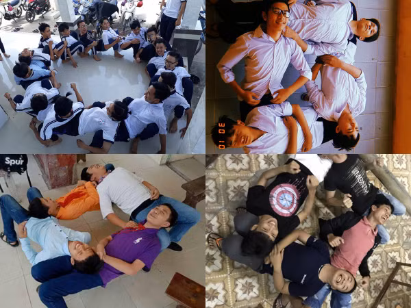 "Nằm gối đầu lên nhau" - trào lưu mới "đại náo" lớp học của teen Việt