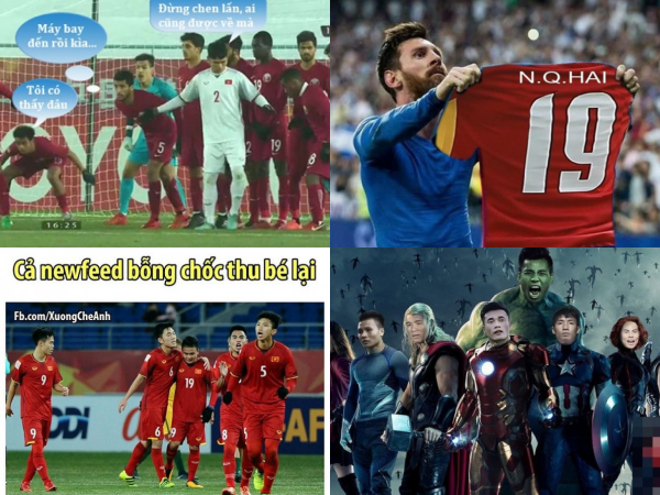 Loạt ảnh chế siêu hài hước lấy cảm hứng từ những chàng trai U23 Việt Nam