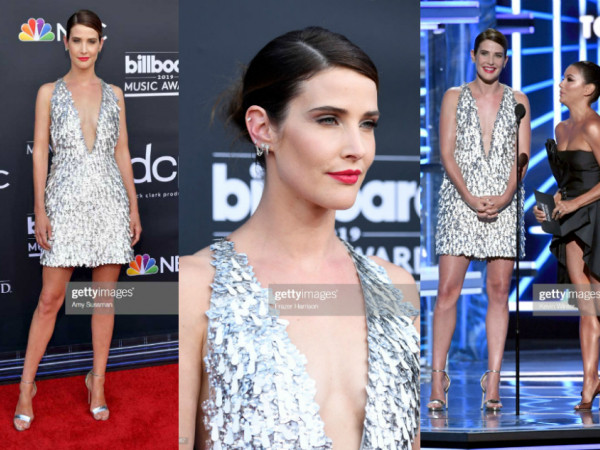 “Đặc vụ” S.H.I.E.L.D diện đầm xẻ ngực của Công Trí dự Billboard Music Awards 2019