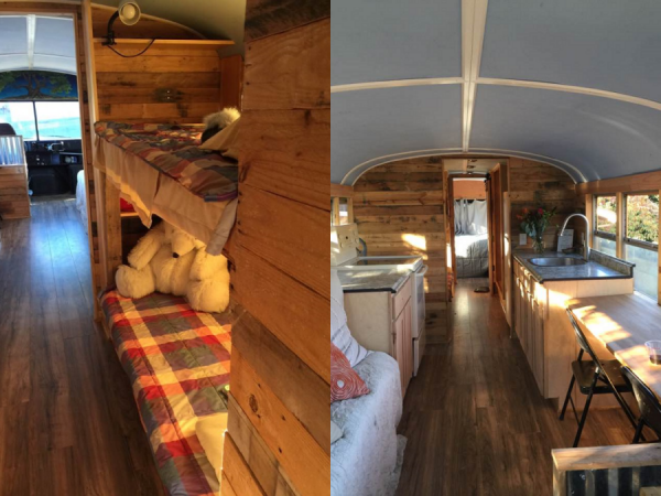 Thương những người vô gia cư, người phụ nữ sửa sang xe buýt cũ thành ngôi nhà tiện nghi