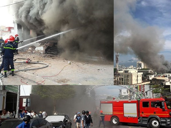 Cháy cực lớn tại Đà Nẵng, khói cuồn cuộn phủ một góc phố