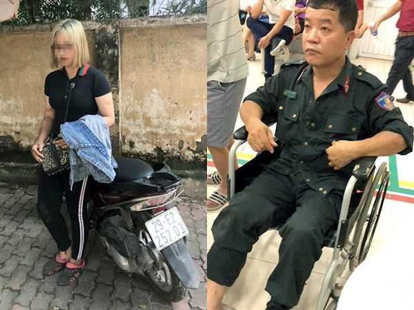 Thiếu nữ tóc trắng vàng “thông chốt 141”, tông gục 2 cảnh sát cơ động