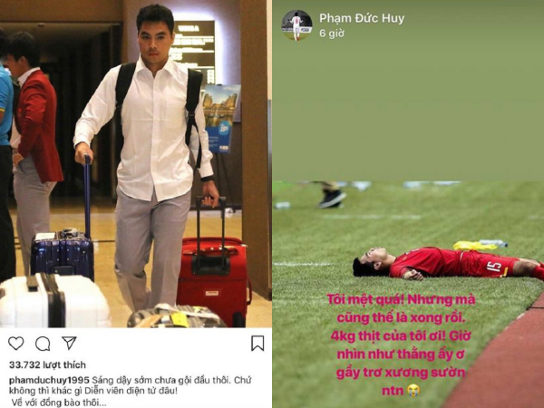 Sút 4kg, Đức Huy tự nhận mình đẹp trai như "diễn viên điện tử" trước khi lên máy bay về nước