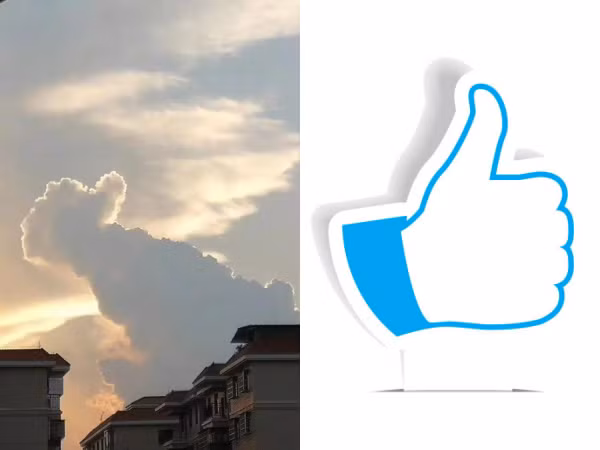 Một like cho may mắn: Cộng đồng mạng thích thú trước đám mây có hình nút like
