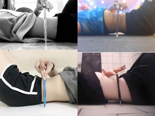 Góc theo "trend": Chị em thi nhau khoe "eo thon" bằng bút và đây là cách các anh "tung chiêu"