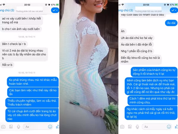 Cô dâu tố studio giao nhầm váy ăn hỏi, chụp ảnh cưới không có tâm