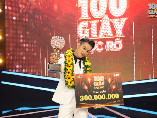 Titi đăng quang "100 Giây Rực Rỡ", xúc động gửi lời cám ơn mẹ và người bố đã khuất