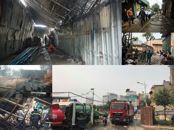 Hình ảnh hiện trường vụ cháy kinh hoàng làm 8 người chết và mất tích