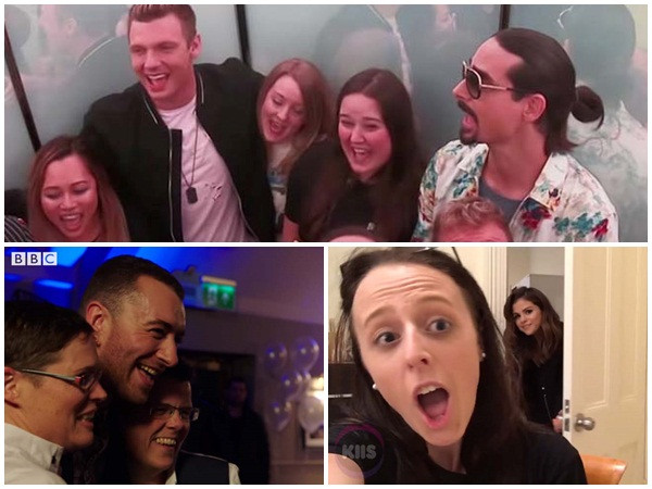 Khi sao "đánh úp" fan trong sự ngỡ ngàng