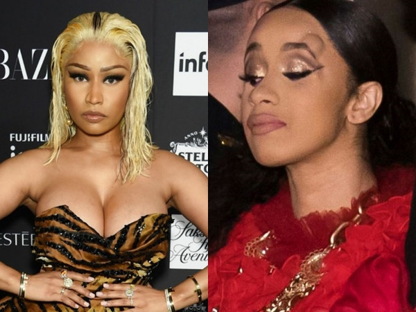 Cardi B cầm guốc ném Nicki Minaj nhưng bị đánh lại đến sưng cả mặt?