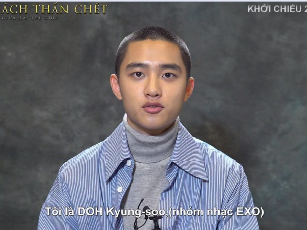 D.O. (EXO) cùng dàn diễn viên "Thử thách thần Chết" gửi lời chào khán giả Việt Nam