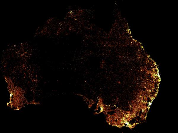 Choáng với bản đồ mật độ dân số chi tiết nhất thế giới của Facebook