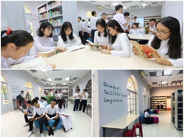 Teen Marie Curie tự hào "khoe" thư viện 5 sao do chính cựu học sinh trường xây tặng