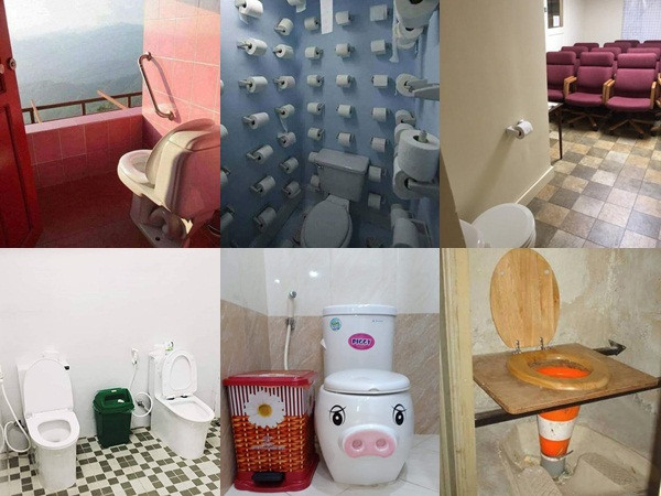 Những thiết kế WC khiến người dùng "ngượng chín mặt"