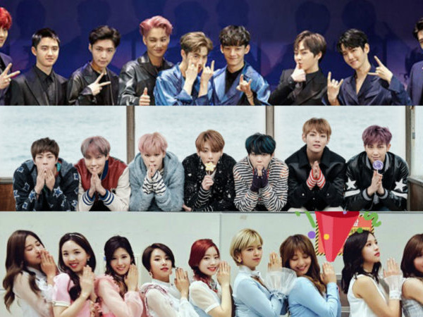 Chúc mừng EXO, BTS và TWICE là ba nhóm nhạc được stream nhạc nhiều nhất trong năm 2017