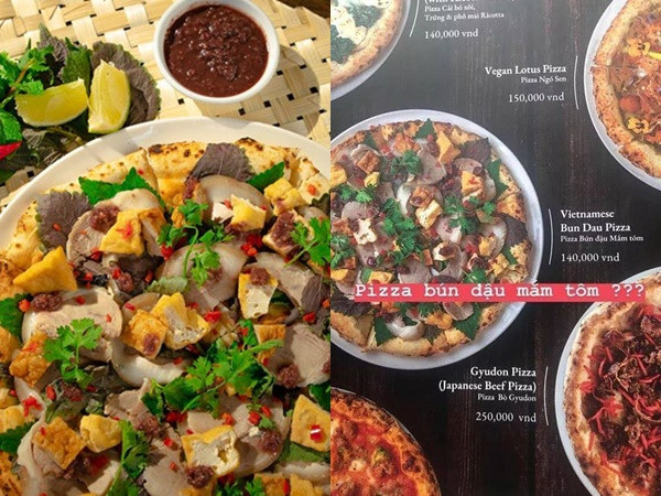 Pizza bún đậu mắm tôm - sự kết hợp "kỳ quái" của ẩm thực đông - tây