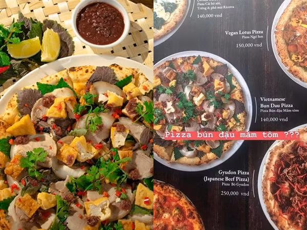 Pizza bún đậu mắm tôm - sự kết hợp "kỳ quái" của ẩm thực đông - tây