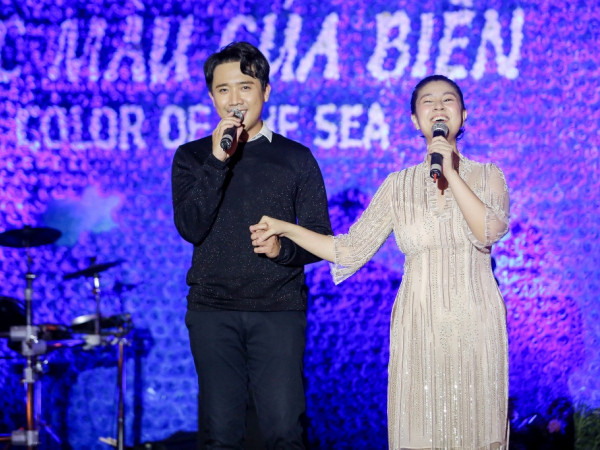 Kim Thư song ca cùng Trấn Thành trong đêm tiệc “Sắc màu của biển”