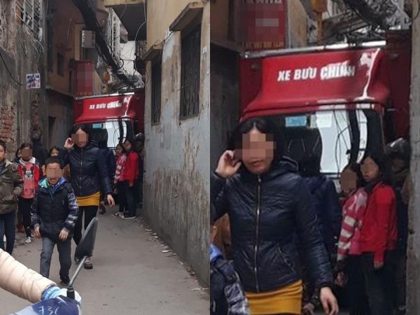 Xe bưu chính kẹt cứng trong ngõ, lại thêm “nạn nhân” trót "trao thân" cho "chị" Google?