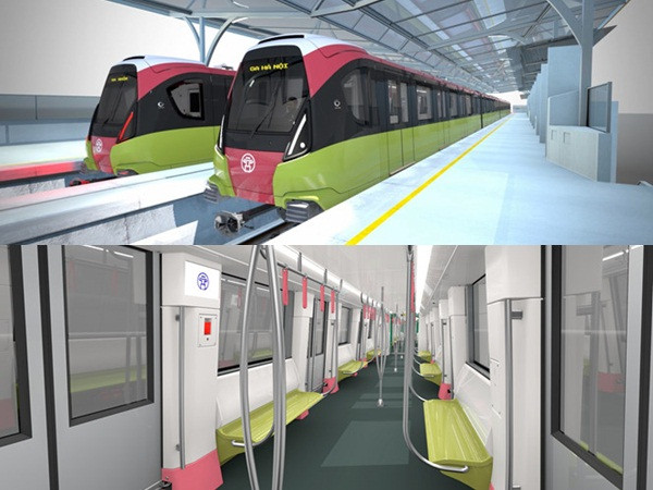 Đoàn tàu Metro Nhổn - Ga Hà Nội sẽ có màu đặc trưng nông sản Việt