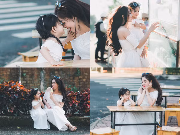 "Tan chảy" với bộ ảnh mùa xuân vô cùng ngọt ngào của bà mẹ 9x cùng con gái