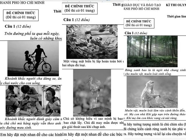 Hình ảnh "đẹp đẽ" và "đau thương" vào đề Văn của TP.HCM