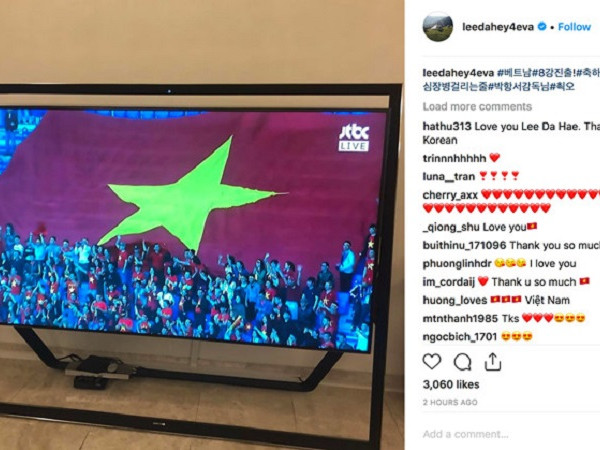 Đáng yêu như Lee Dae Hae bạn gái Se7en, đăng hẳn Instagram chúc mừng Việt Nam